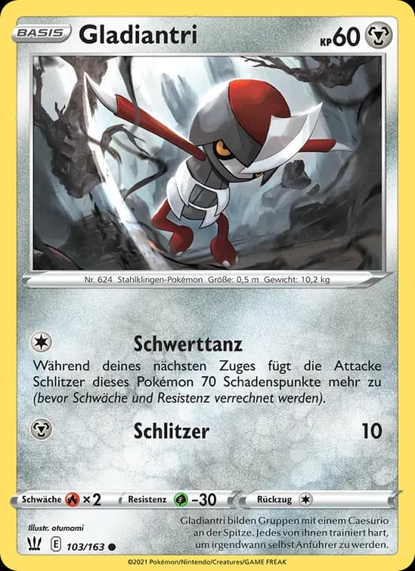 Gladiantri — Kampfstile 103 German Pokémon card