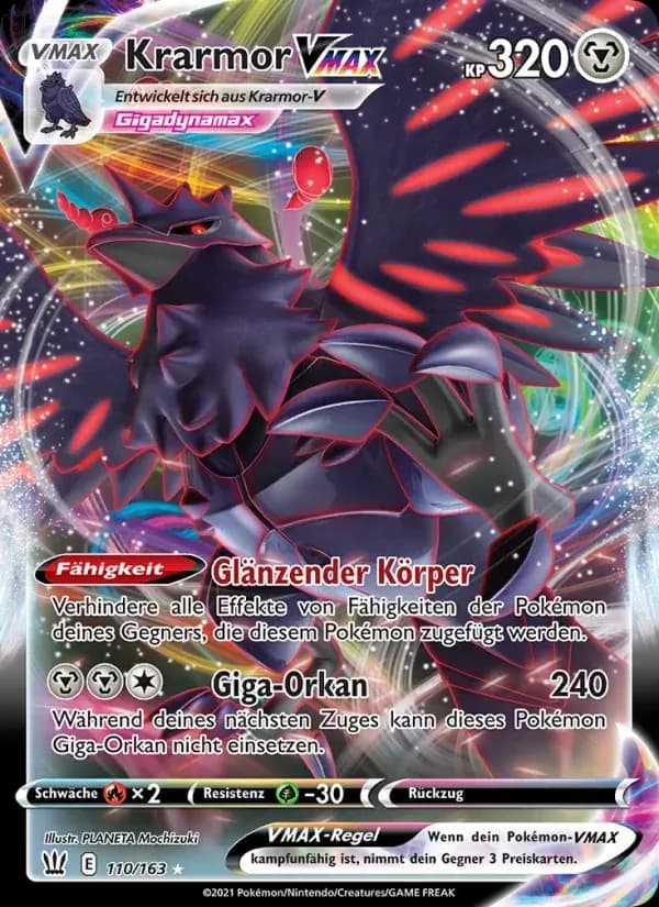 Krarmor VMAX — Kampfstile 110 German Pokémon card
