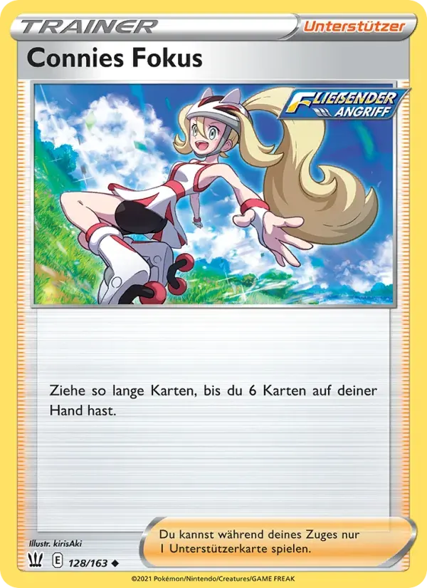 Connies Fokus — Kampfstile 128 German Pokémon card