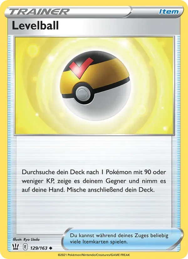 Levelball — Kampfstile 129 German Pokémon card