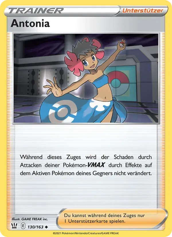 Antonia — Kampfstile 130 German Pokémon card