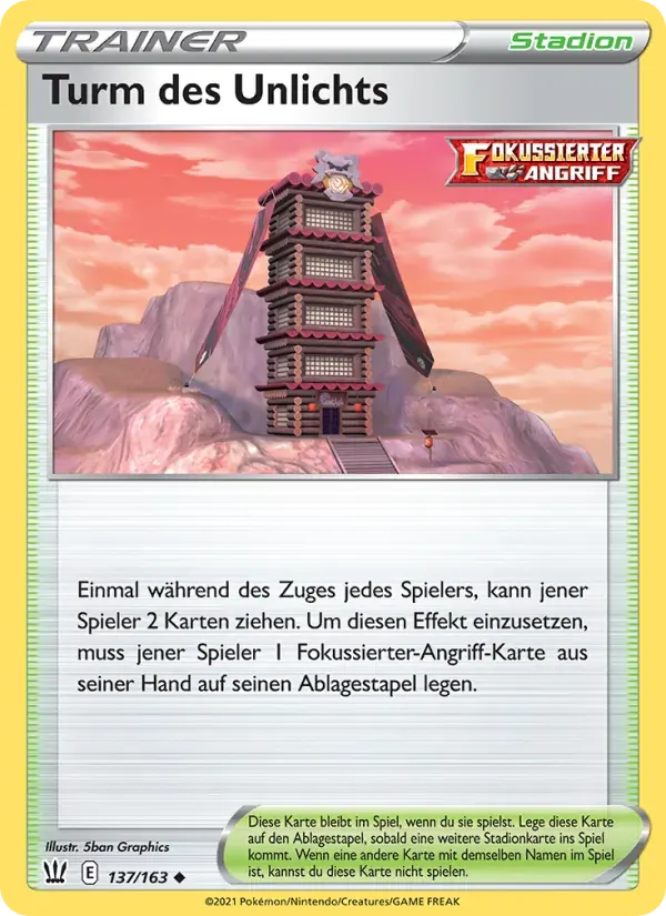 Turm des Unlichts — Kampfstile 137 German Pokémon card