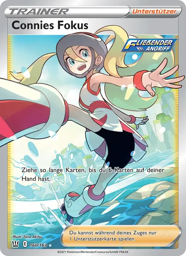 Connies Fokus — Kampfstile 160 German Pokémon card