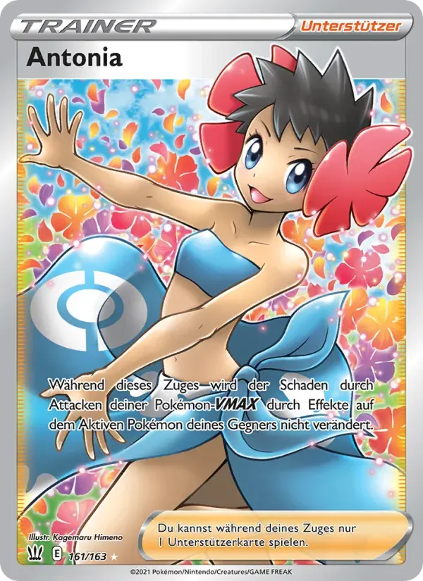 Antonia — Kampfstile 161 German Pokémon card
