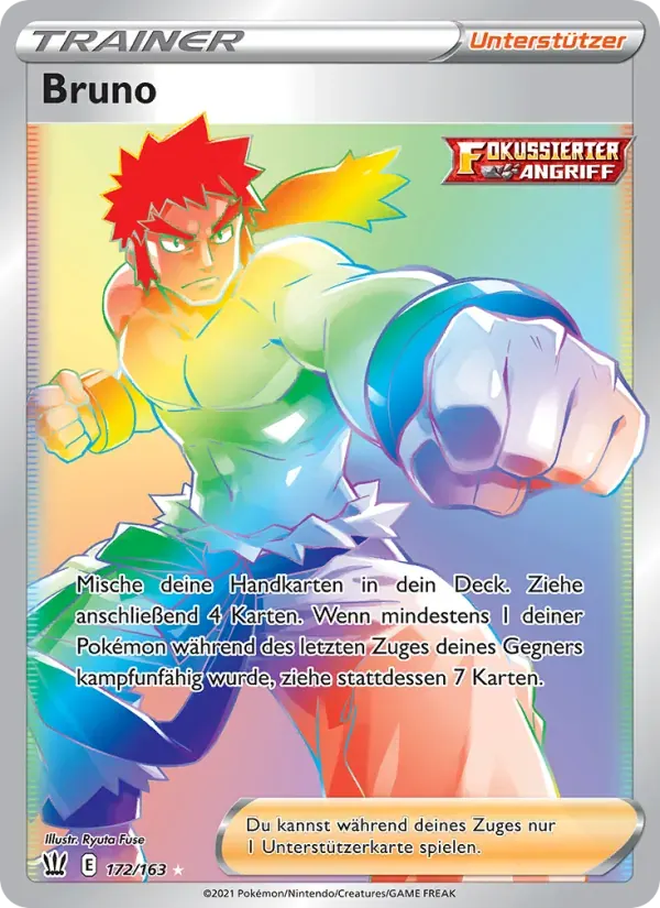 Bruno — Kampfstile 172 German Pokémon card