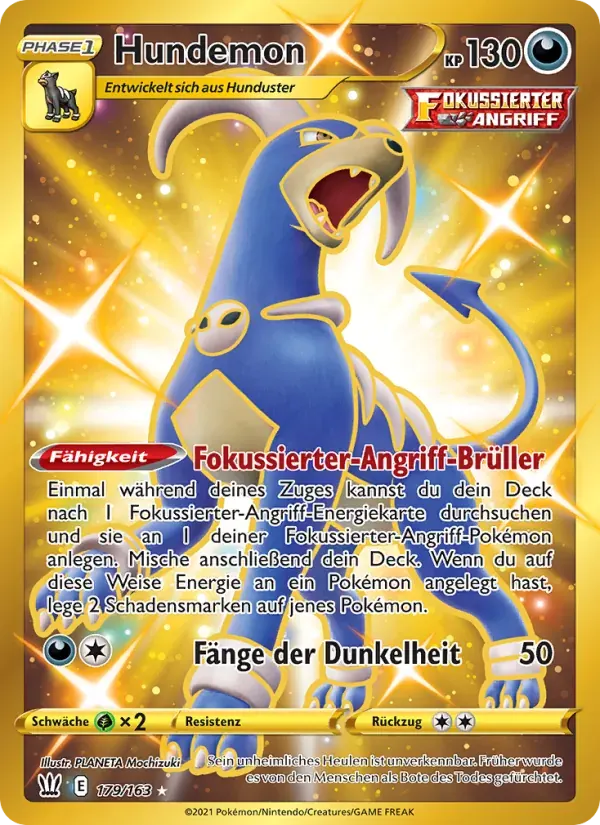 Hundemon — Kampfstile 179 German Pokémon card