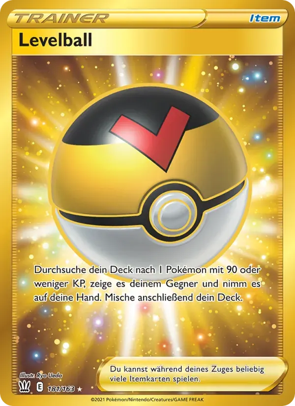 Levelball — Kampfstile 181 German Pokémon card