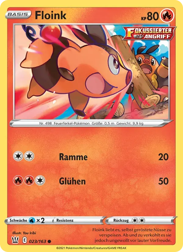 Floink — Kampfstile 23 German Pokémon card