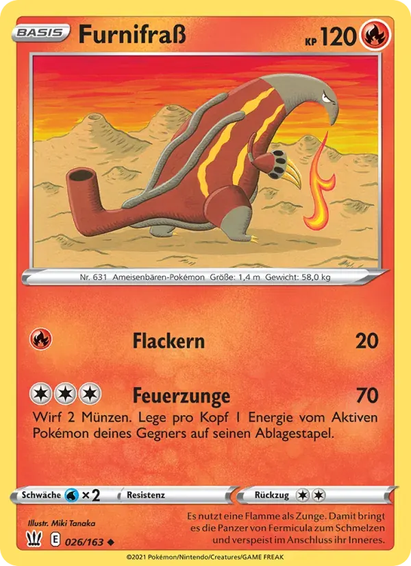 Furnifraß — Kampfstile 26 German Pokémon card