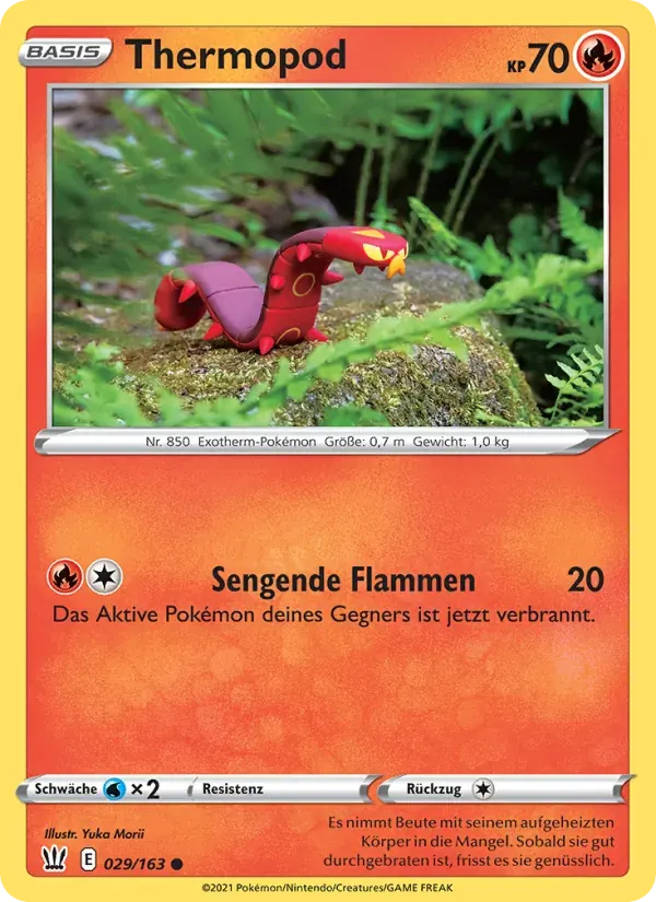 Thermopod — Kampfstile 29 German Pokémon card