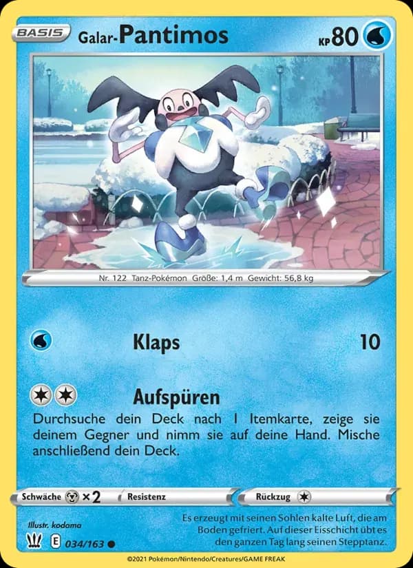 Galar-Pantimos — Kampfstile 34 German Pokémon card