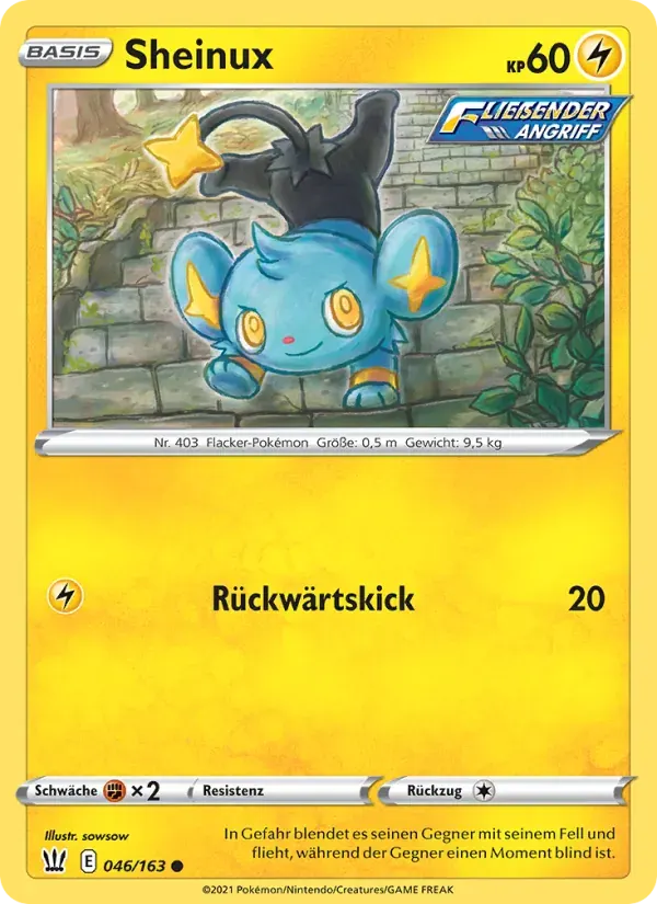 Sheinux — Kampfstile 46 German Pokémon card