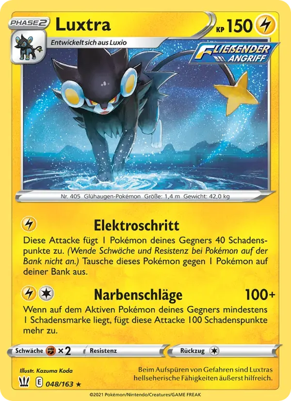 Luxtra — Kampfstile 48 German Pokémon card