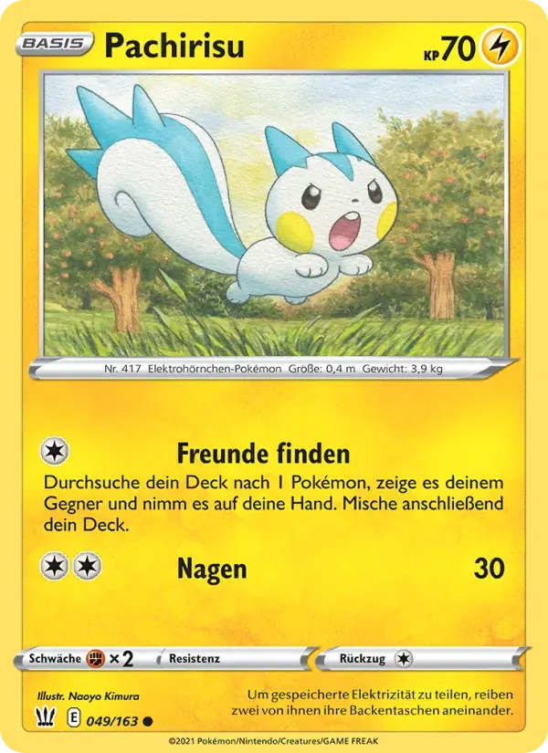 Pachirisu — Kampfstile 49 German Pokémon card