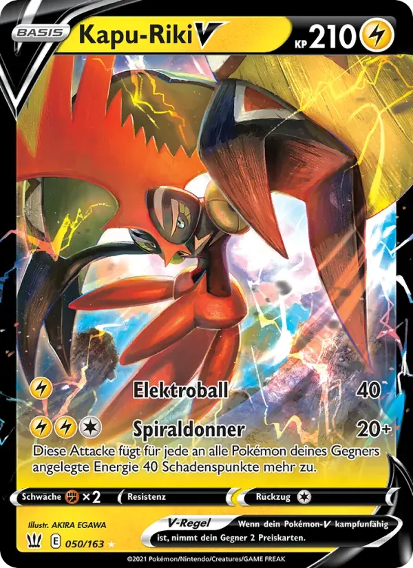 Kapu-Riki V — Kampfstile 50 German Pokémon card