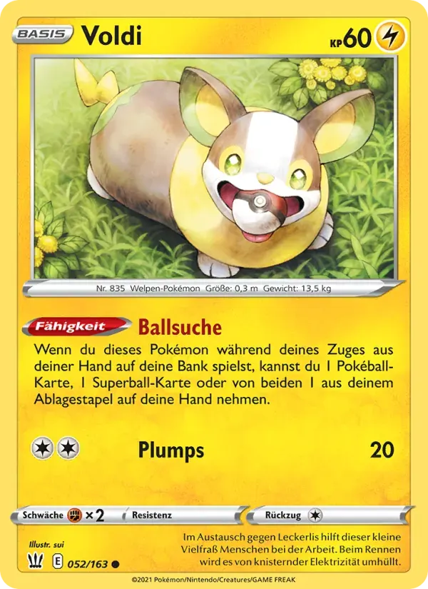 Voldi — Kampfstile 52 German Pokémon card