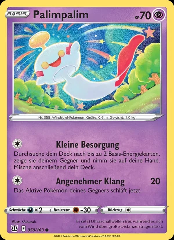 Palimpalim — Kampfstile 59 German Pokémon card
