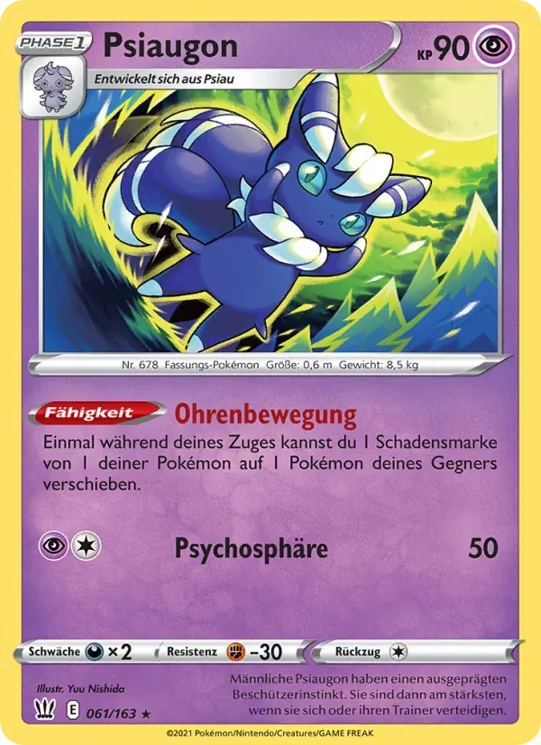 Psiaugon — Kampfstile 61 German Pokémon card