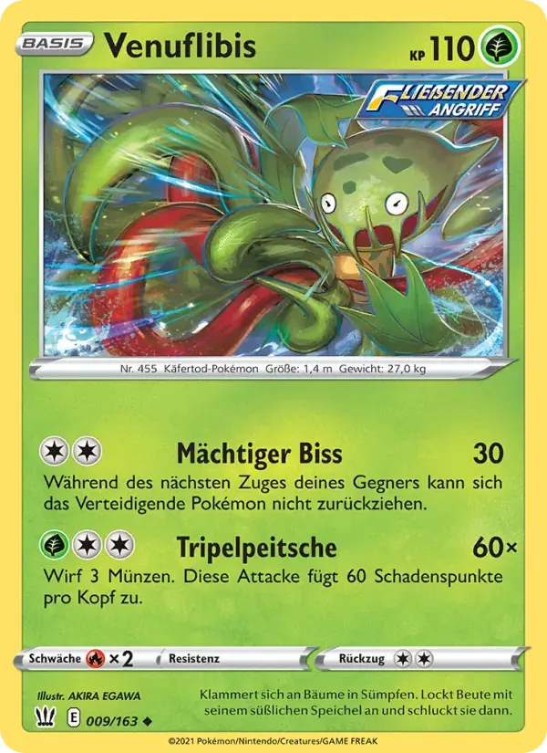 Venuflibis — Kampfstile 9 German Pokémon card