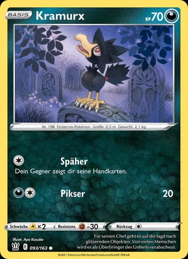 Kramurx — Kampfstile 93 German Pokémon card
