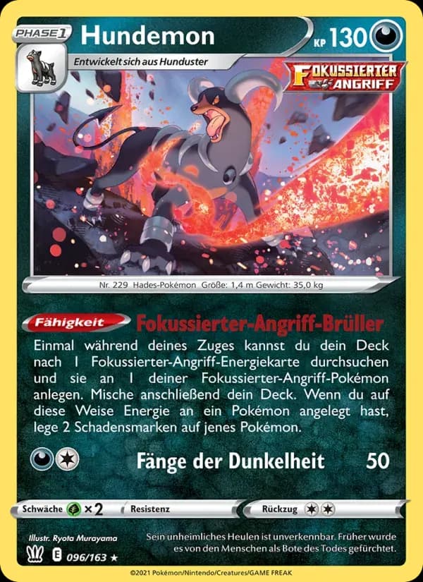Hundemon — Kampfstile 96 German Pokémon card