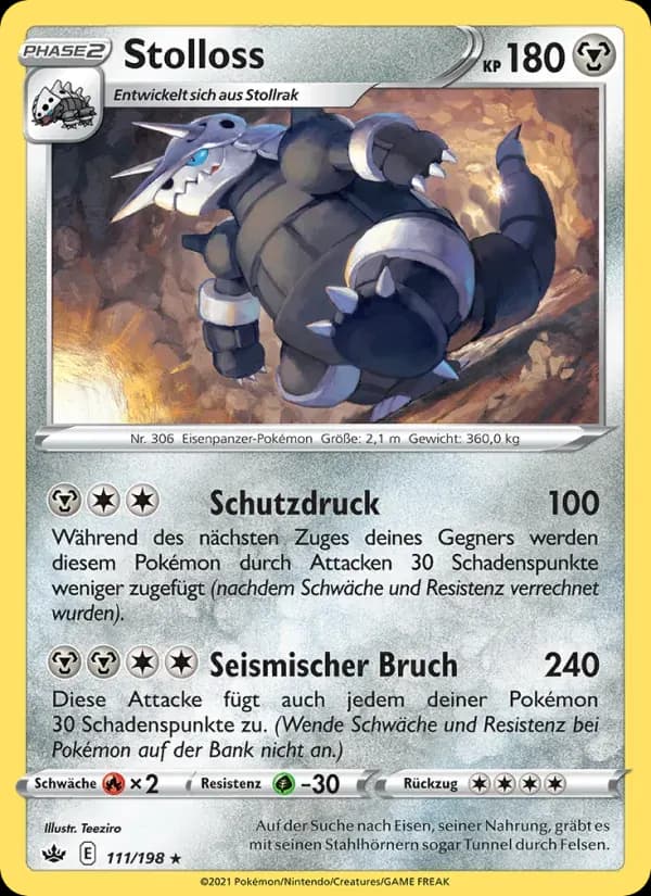 Stolloss — Schaurige Herrschaft 111 German Pokémon card