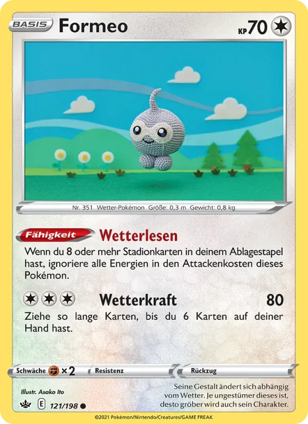 Formeo — Schaurige Herrschaft 121 German Pokémon card