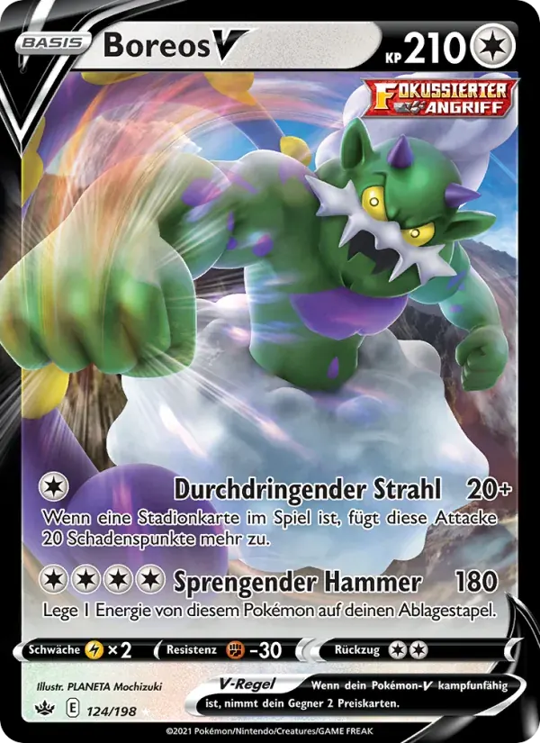 Boreos V — Schaurige Herrschaft 124 German Pokémon card