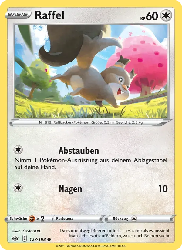 Raffel — Schaurige Herrschaft 127 German Pokémon card