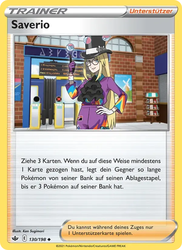 Saverio — Schaurige Herrschaft 130 German Pokémon card