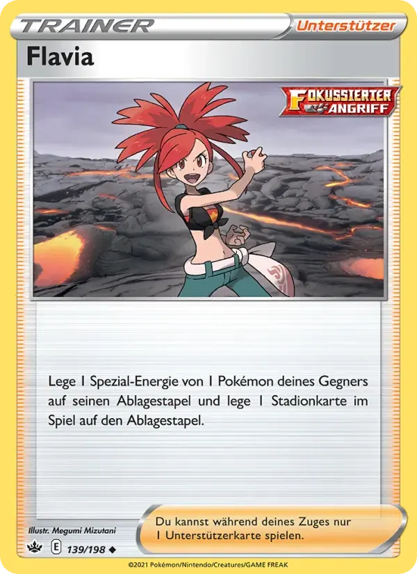 Flavia — Schaurige Herrschaft 139 German Pokémon card