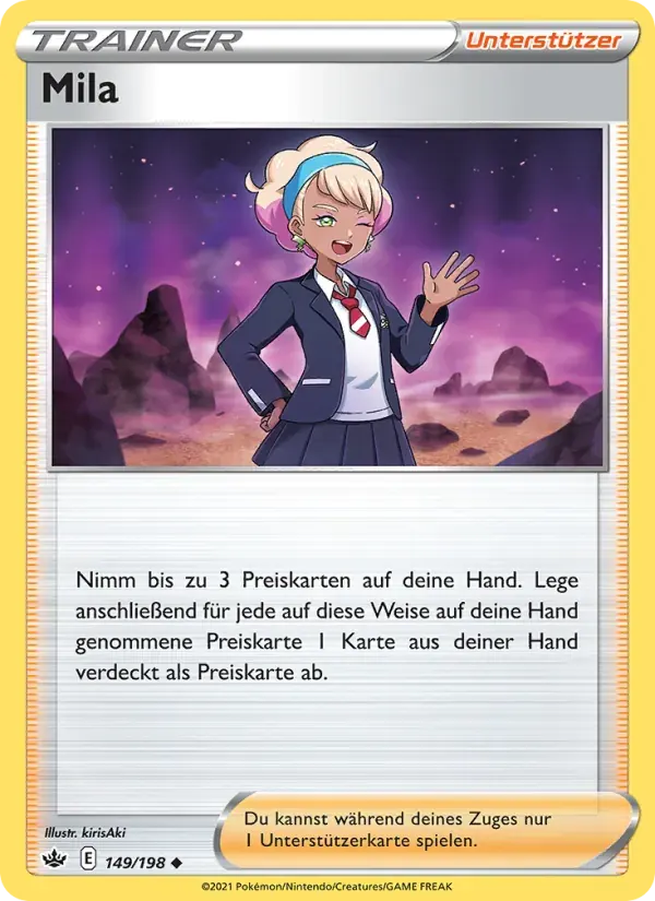 Mila — Schaurige Herrschaft 149 German Pokémon card