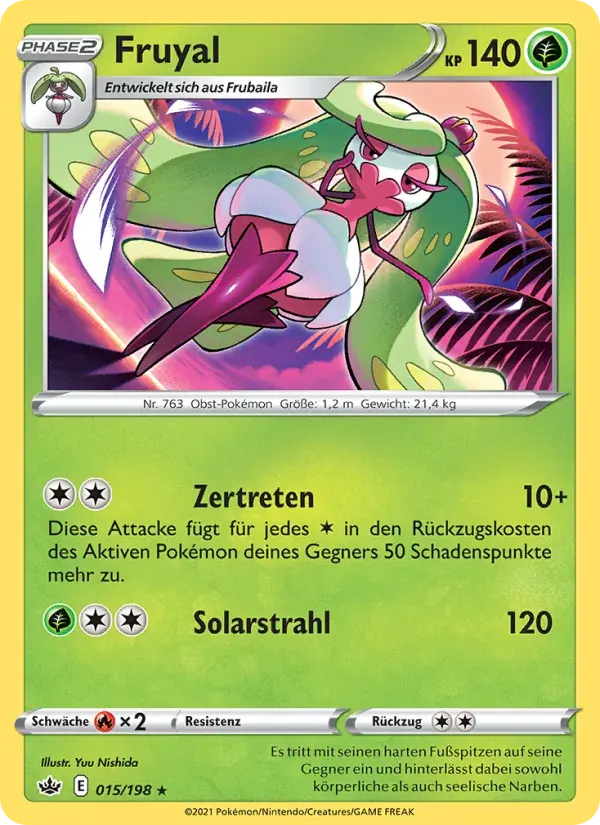 Fruyal — Schaurige Herrschaft 15 German Pokémon card