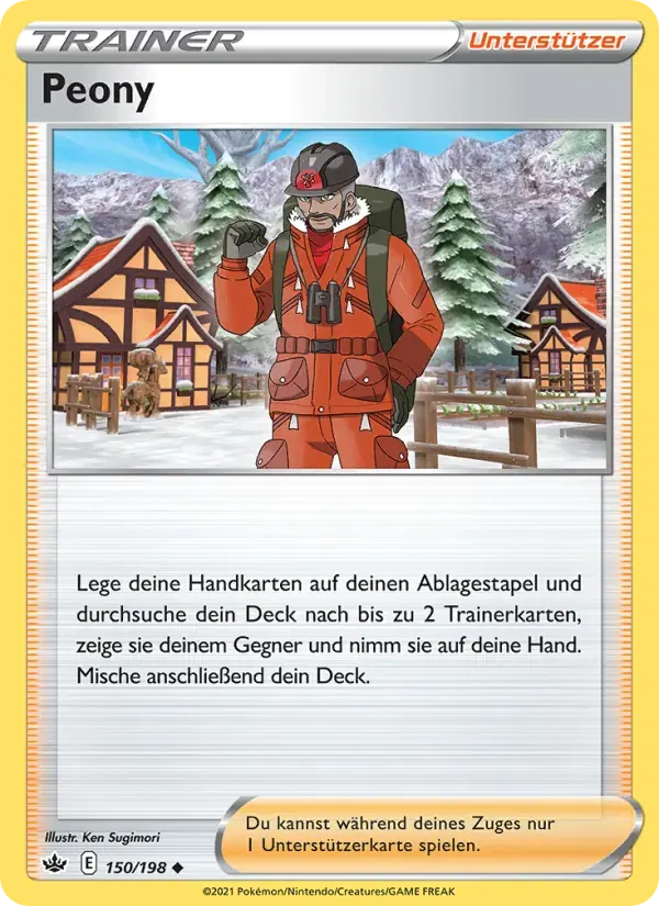 Peony — Schaurige Herrschaft 150 German Pokémon card