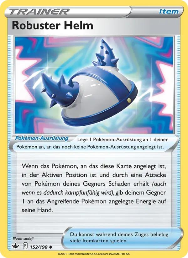Robuster Helm — Schaurige Herrschaft 152 German Pokémon card