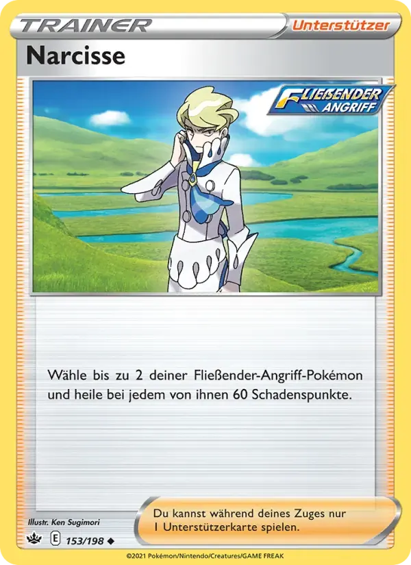 Narcisse — Schaurige Herrschaft 153 German Pokémon card