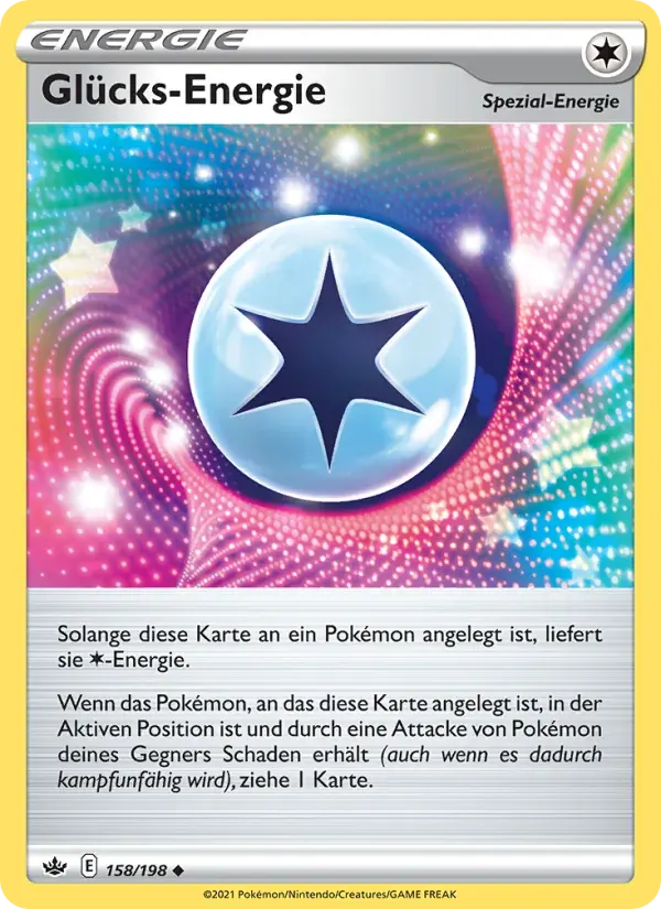 Glücks-Energie — Schaurige Herrschaft 158 German Pokémon card