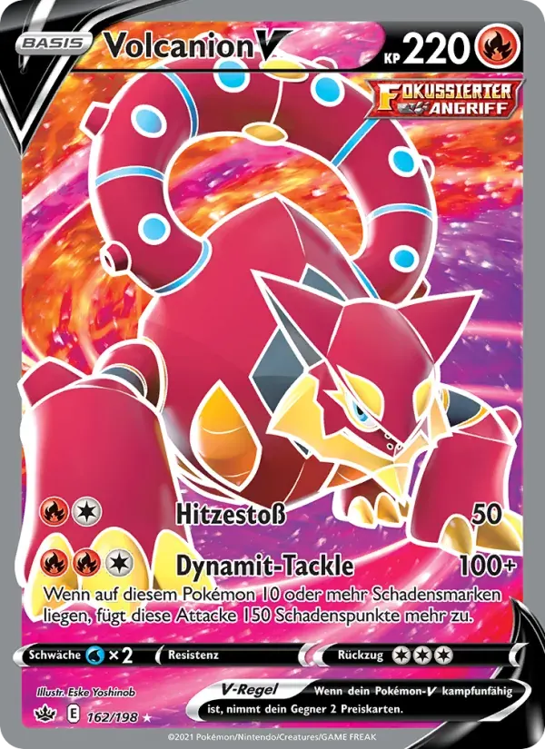 Volcanion V — Schaurige Herrschaft 162 German Pokémon card