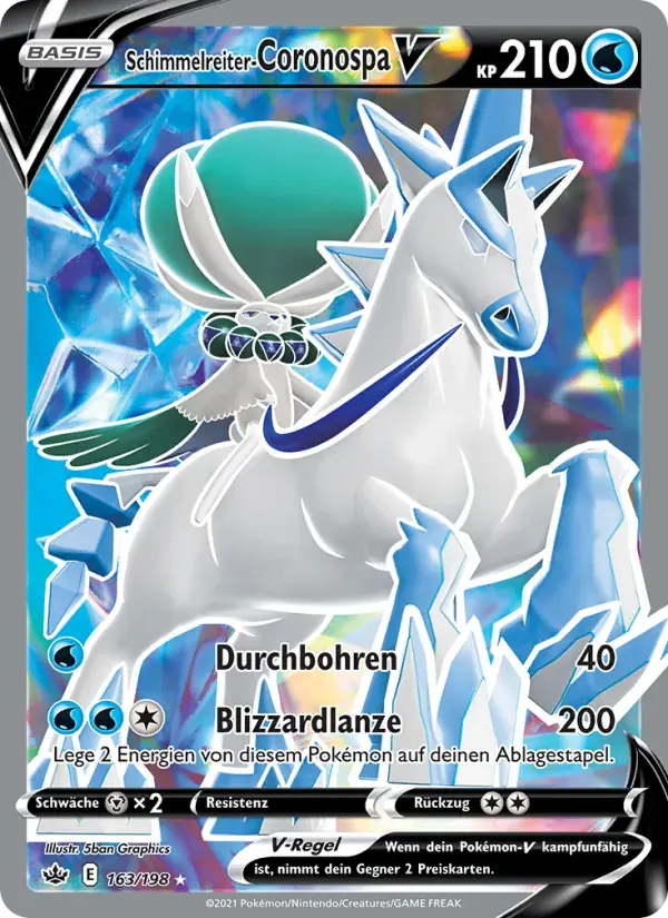 Schimmelreiter-Coronospa V — Schaurige Herrschaft 163 German Pokémon card