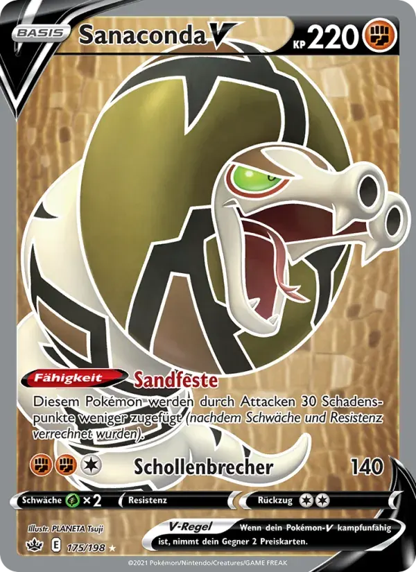 Sanaconda V — Schaurige Herrschaft 175 German Pokémon card