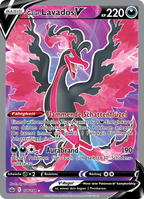Galar-Lavados V — Schaurige Herrschaft 176 German Pokémon card