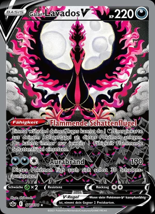 Galar-Lavados V — Schaurige Herrschaft 177 German Pokémon card