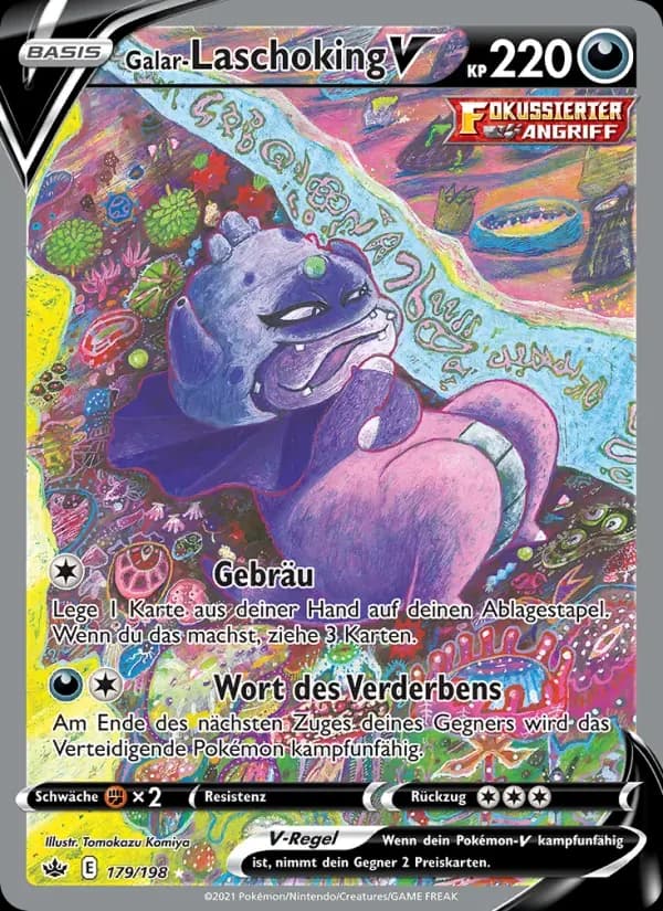 Galar-Laschoking V — Schaurige Herrschaft 179 German Pokémon card