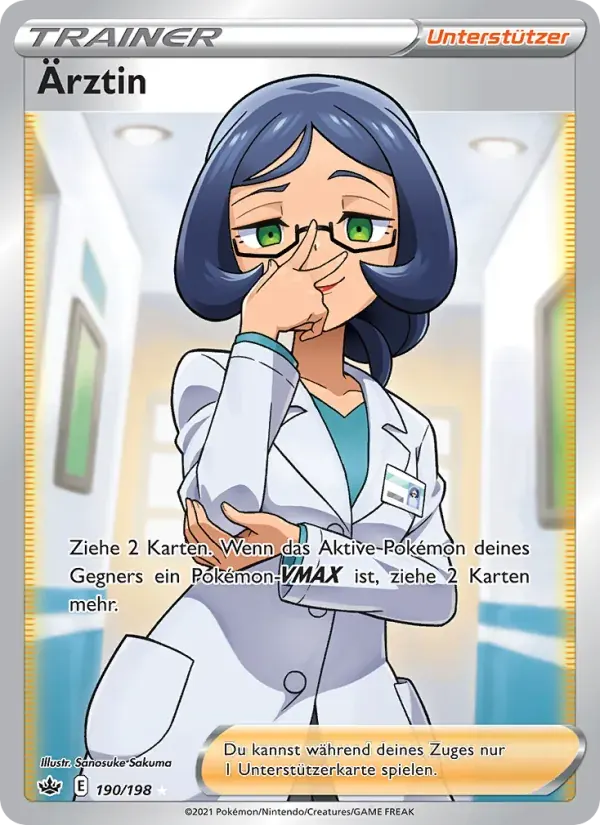 Ärztin — Schaurige Herrschaft 190 German Pokémon card