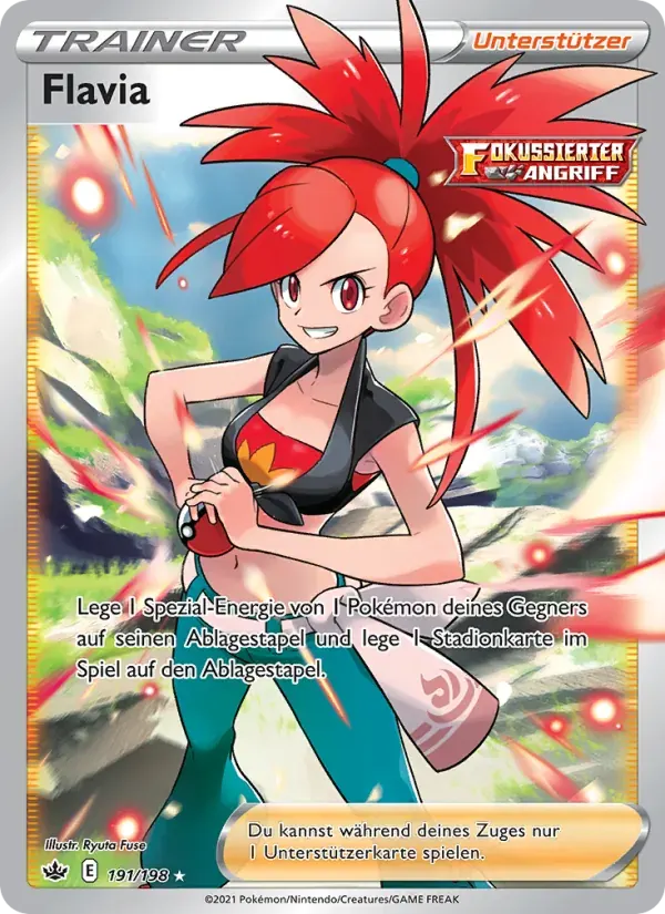 Flavia — Schaurige Herrschaft 191 German Pokémon card