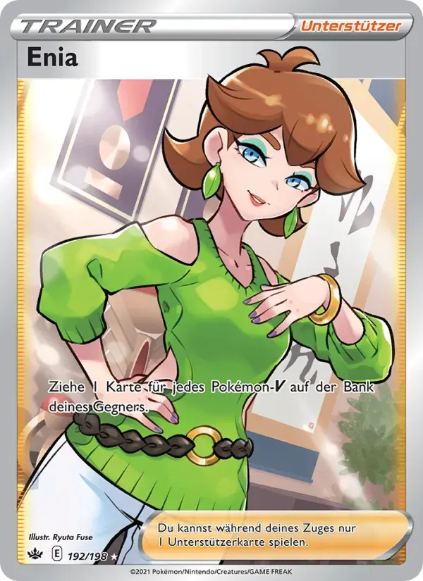 Enia — Schaurige Herrschaft 192 German Pokémon card