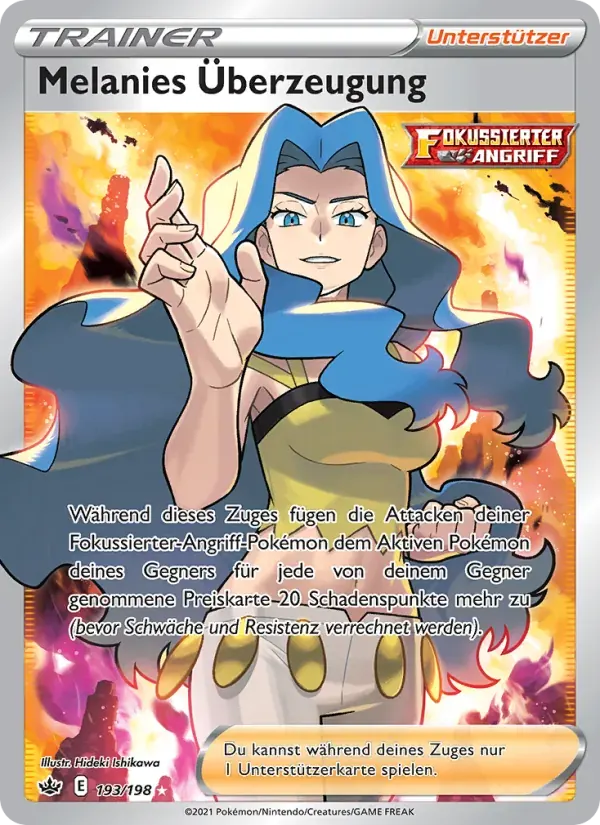 Melanies Überzeugung — Schaurige Herrschaft 193 German Pokémon card