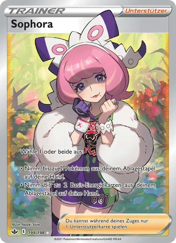 Sophora — Schaurige Herrschaft 194 German Pokémon card