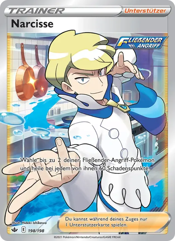 Narcisse — Schaurige Herrschaft 198 German Pokémon card