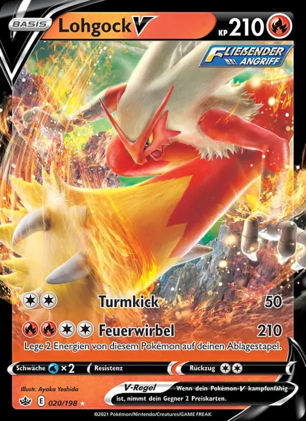 Lohgock V — Schaurige Herrschaft 20 German Pokémon card